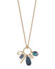 Tiffany Abalone Stone Charm Necklace - thumbnail