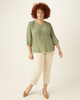 Christine Three-Quarter Sleeve Peasant Top - thumbnail