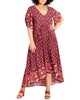 Gal Border Print Dress - thumbnail