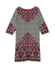 Clover 3/4 Sleeve Shift Dress - thumbnail