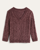 Chantelle Cable Knit V-Neck Sweater - thumbnail