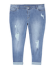 Oceana Rolled Hem Boyfriend with Destruction - thumbnail