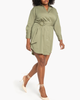 Chelsea Relaxed Belted Shirtdress - thumbnail