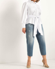 Lily Button Down With Waist Tie - thumbnail