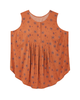 Honora Sleeveless Printed Blouse with Pleats - thumbnail