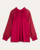Philipa Mock-Neck Keyhole Top - thumbnail