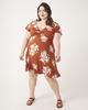 Mia Floral-Print Sweetheart Skater Dress - thumbnail