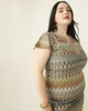 Danielle Chevron Knit Dress - thumbnail
