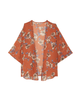 Julie Sheer Printed Kimono - thumbnail