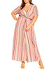 Mya Striped Maxi Dress - thumbnail