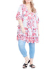 Shanda Tiered Floral Tunic - thumbnail