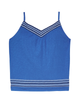 Faith Spaghetti Strap Knit Tank with Embroidery - thumbnail