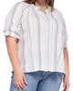 Leah Button Down Ruffle Blouse - thumbnail