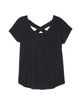 Aria Criss-Cross Linen Tee - thumbnail