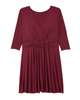 Anise 3/4 Sleeve Knotted Dress - thumbnail