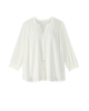 Alisa 3/4 Sleeve Knit Back Blouse - thumbnail
