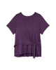 Brandie Short Sleeve Tie Front Tee - thumbnail