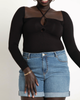Gianna Square Neck Top With Halter - thumbnail