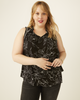 Juniper Ruffle Neck Printed Tank Top - thumbnail