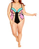 Janelle Color-Block One-Piece - thumbnail