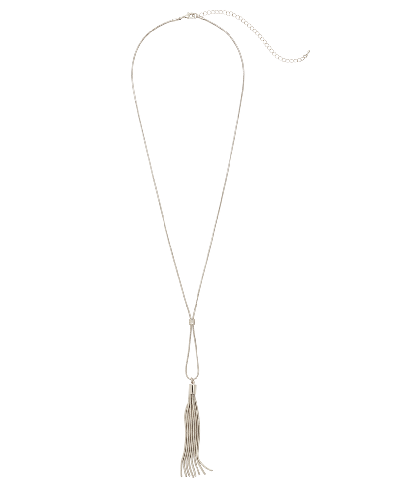 Cicero Tassel Necklace | Silver
