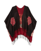 Areca Reversible Fringe Poncho - thumbnail