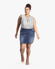 Fanning Denim Mini Skirt - thumbnail