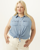 Diana Sleeveless Button-Up Top - thumbnail