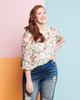 Demi Button Down Floral Blouse - thumbnail