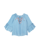 Jonie Flare Sleeve Tie Neck Blouse - thumbnail