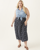 Arya Ruched Waist Midi Skirt - thumbnail