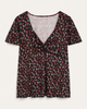Amelia Ruched Sweetheart Blouse - thumbnail