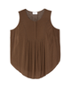 Honora Sleeveless Printed Blouse with Pleats - thumbnail