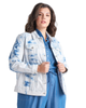 Jazlyn Distressed Denim Jacket - thumbnail