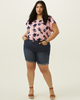 Selene Rolled Cuff Denim Short - thumbnail