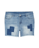 Merida Fray Hem Stretchy Denim Short - thumbnail