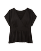 Hannah Sateen Wrap Top - thumbnail