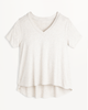 Francine High-Low Hem V-Neck Tee - thumbnail