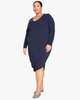 Iconic Long Sleeve V-Neck Geneva Dress - thumbnail