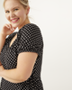 Francesca Plus Size Short-Sleeve Wrap Top - thumbnail