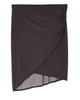 Beaufort Wrap Front High-Low Skirt - thumbnail