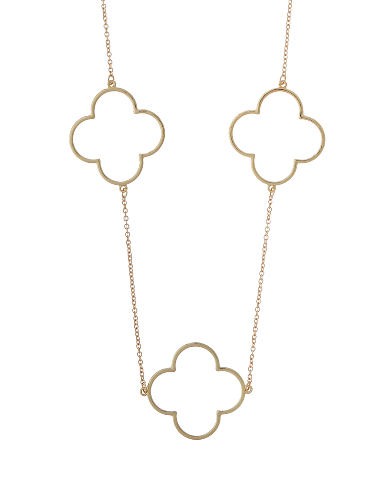 Lucky Clover Necklace | Gold