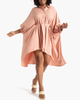 Jeanette Belted Cape Shirtdress - thumbnail