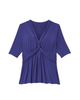 Simone Knit Jersey Twist Top - thumbnail
