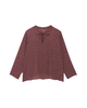 Maggy Long Sleeve Tie Neck Blouse - thumbnail