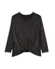 Lana Metallic Knot Front Knit Top - thumbnail