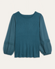 Seraphina Sheer-Sleeve Sweater - thumbnail