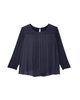 Esmeralda 3/4 Sleeve Front Pleat Blouse - thumbnail