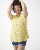 Penny Sleeveless Printed Pintucked Top - thumbnail