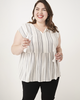 Minnie Tassel Tie-Neck Peplum Top - thumbnail